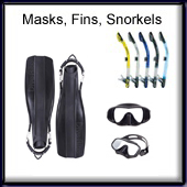 Masks, Fins, Snorkels